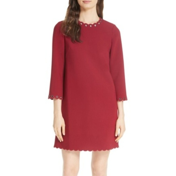 New Kate Spade grommet trim shift dress size 10 - Picture 1 of 8